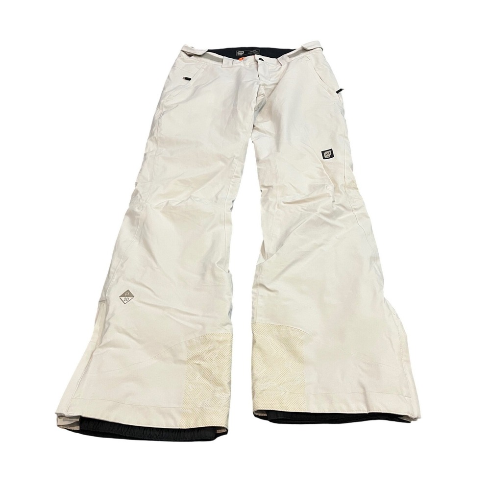 Orage Ski Pants Womens S White Prime 20 Waterproof Insulated Snow LPT02 G395